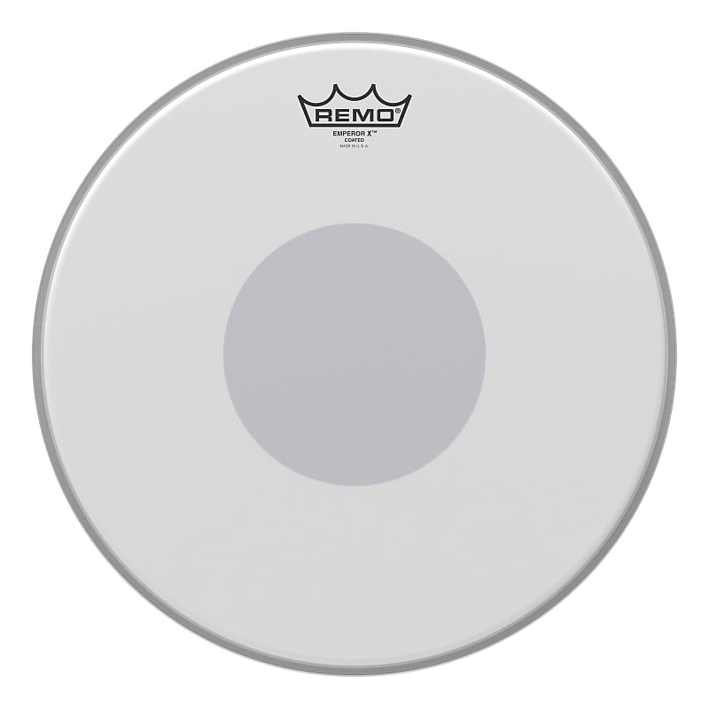 Remo Emperor X Coated Snare Drumhead - Bottom Black Dot 14" image 1