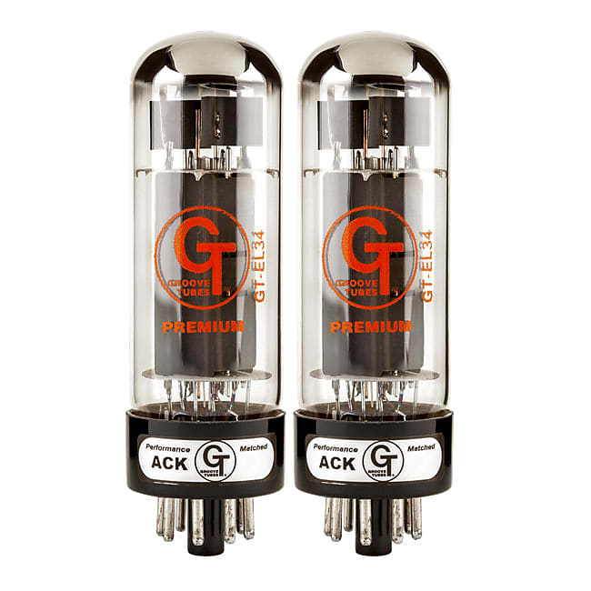 Groove Tubes GT-EL34-R Premium Matched Duet Vacuum Tube Set Medium 5550113574 image 1