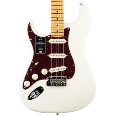 Fender American Professional Ii Stratocaster Left Hand   Olympic White for sale