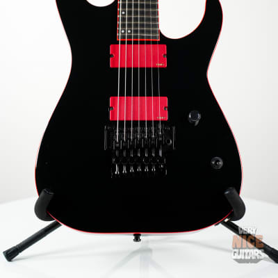 Super rare ESP E-II M-II 7 Seven - Black w/ red binding for sale