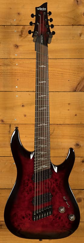 Schecter Omen Elite-7 MS | 7-String - Black Cherry Burst | Reverb UK