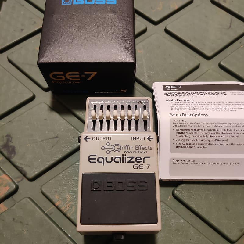 Boss GE7 Equalizer Griffin Effects Modified Silencer Mod Reverb