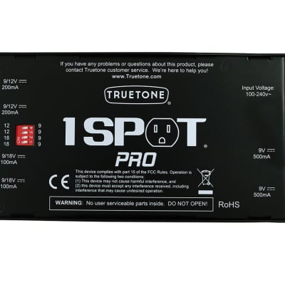 Truetone CS6 1 Spot Pro 6-Output Isolated Effects Pedal Power Supply image 4