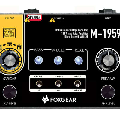 Foxgear M-1959 100W Classic British Rock Guitar amplifier for sale