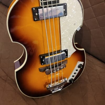 Jay Turser JTB-2B-VS Series Semi-Hollow Violin Shaped Body Maple Neck 4-String Electric Bass Guitar image 11