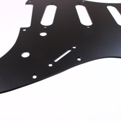 Matte Black Anodized Aluminum Pickguard, SSS, Fits 11 hole Mexican and American Fender Strat image 2