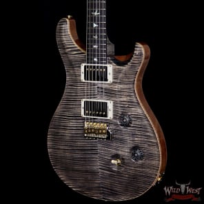 PRS Wood Library Artist Package Custom 24 Fatback Flame Top Neck African Blackwood Board Charcoal image 2