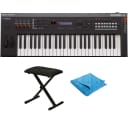 Yamaha MX49 49-Key Keyboard Music Production Synthesizer With Padded Keyboard Bench & Cleaning cloth