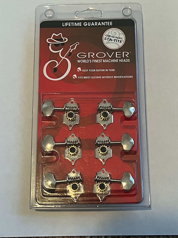 Grover Original StaTite 3x3 Nickel Tuners H97N Nickel Reverb