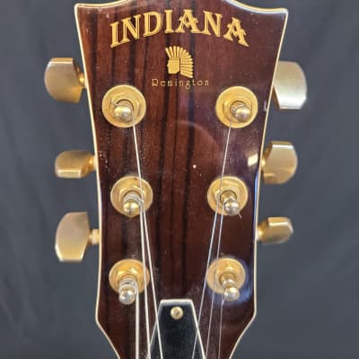 Indiana Remington semi-hollow electric guitar 2003 - Red Burst image 13