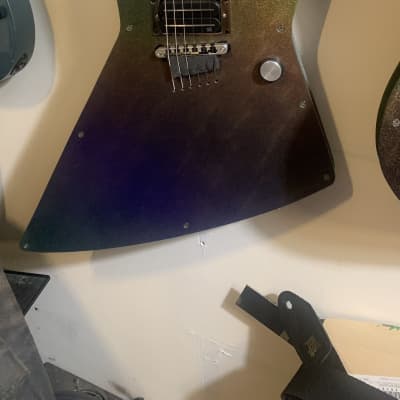 R. L. James Guitars "Monster" Model (Explorer) *BRAND NEW* 2022 Halographic Universe and Flat Black image 4