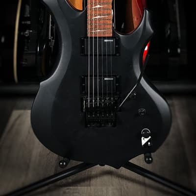 ESP LTD F-200 Electric Guitar with Floyd Rose - Satin Black image 2