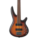 Ibanez Bass Workshop SRF700 Portamento 4-String Fretless Electric Bass Regular Flat Brown Burst Rosewood Fretboard