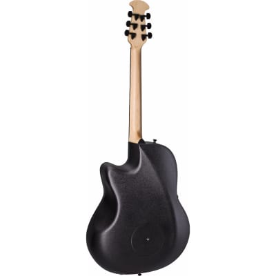 Ovation Elite TX Deep Contour Acoustic-Electric Guitar - Black image 3