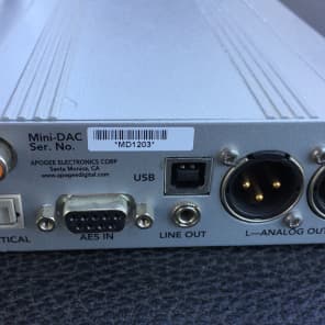 Apogee Mini DAC 24/192k Two Channel Digital to Analogue Converter  w/USB option image 4