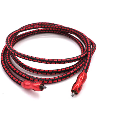 AudioQuest King Cobra Interconnects (2m) 2 Cables Pair Red Black Audiophile image 2