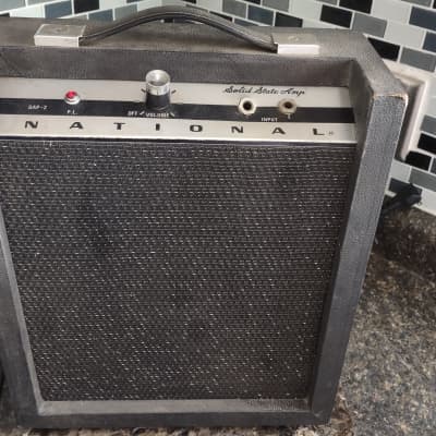 National GAP-2 Solid State Amp 1960's - Black & Silver for sale
