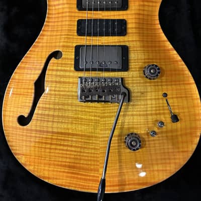 PRS Private Stock Special Semi-Hollow Limited Edition Guitar, Citrus Glow 2022 - Citrus Glow image 3