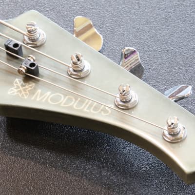 1999 Modulus VJ4 Electric 4-String Bass Guitar Black + Case (6824) image 11