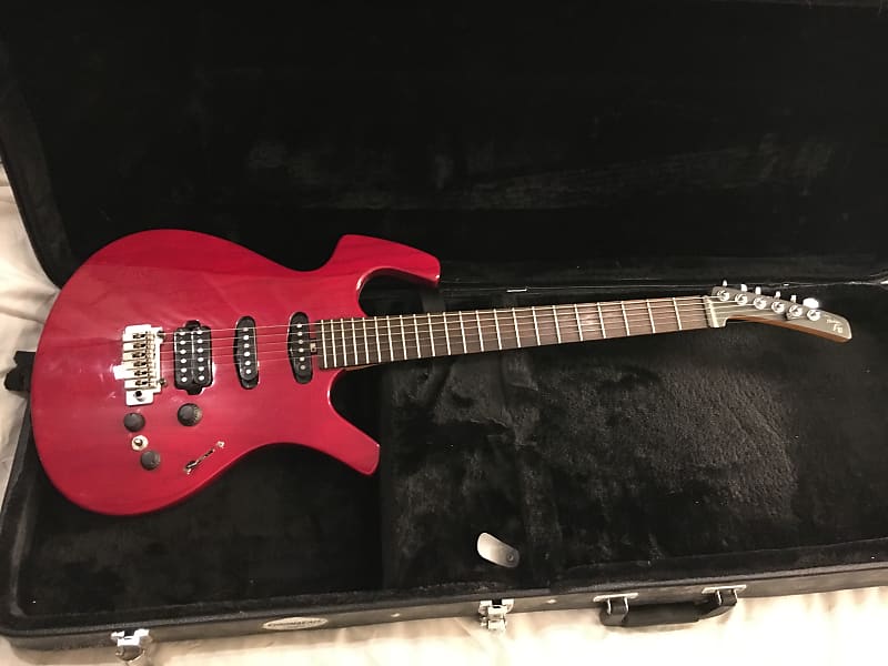 Parker P40 Electric Guitar w/ Hard Shell Case Red NICE | Reverb