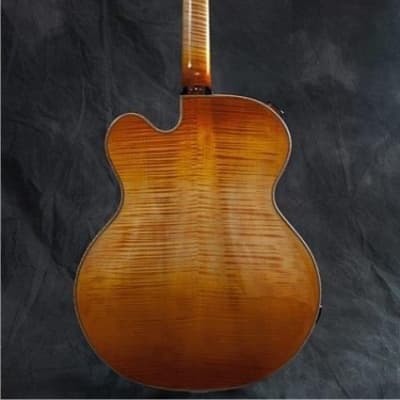 2013 Mirabella Trapdoor model "Bourbon on the Rocks" Acoustic Archtop image 14