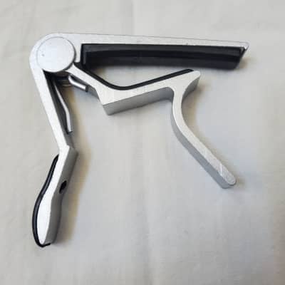 No Name Unknown Brand Capo Quick Release For 6 String Electric and Acoustic Guitars Silver for sale