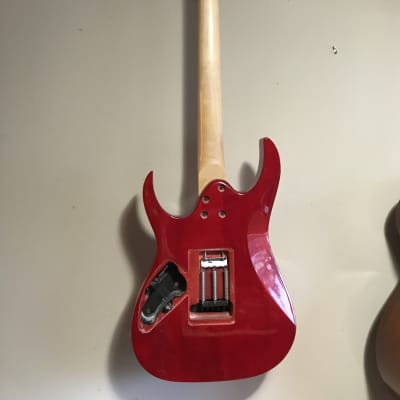 Ibanez RG Body, Custom Neck Early 2000’s - Transparent Red, Quilted Sapele Top, Basswood Body image 3