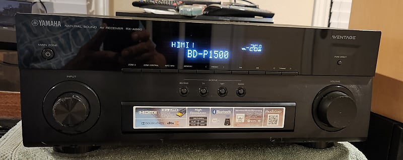 Yamaha Yamaha AVENTAGE RX-A860 7.2-channel home theater receiver 2010 - Black metal  			