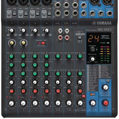 Yamaha MG10XU 10-Channel Compact Stereo Mixer and USB Audio Interface image 2
