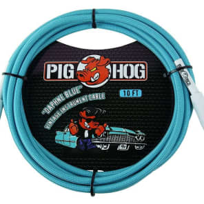 Pig Hog PCH10DB 1/4" TS Straight Instrument Cable - 10'