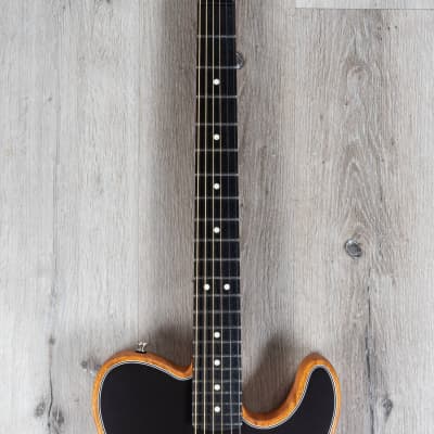 Fender American Acoustasonic Telecaster Electric Acoustic Guitar, Black image 4