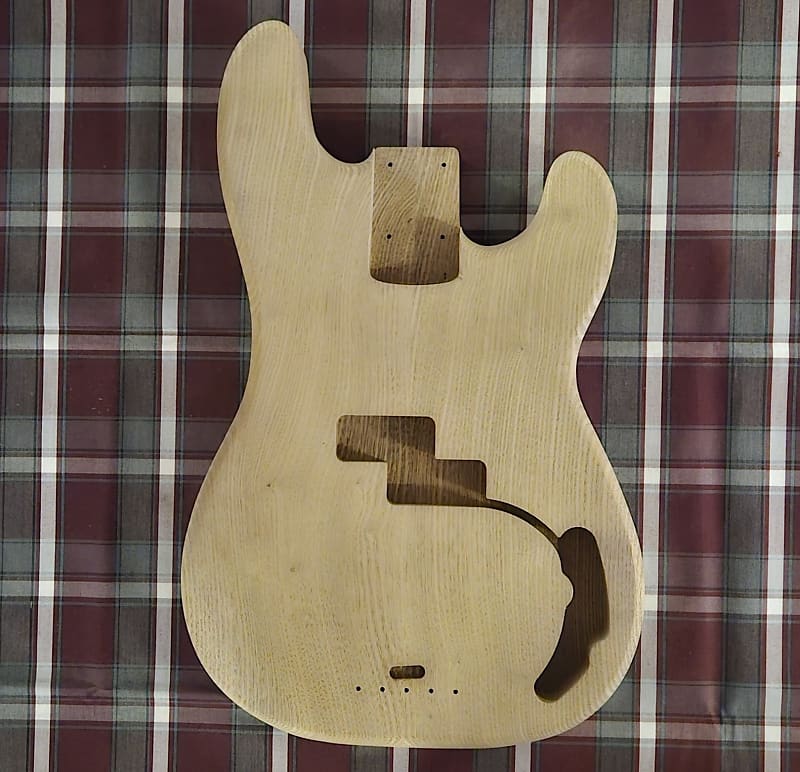 Woodtech Routing 1 pc. Catalpa PBass Body Unfinished Reverb