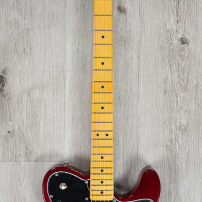 Fender Limited Edition American Vintage II 1977 Telecaster Custom Guitar, Belly Cut, Maple, Wine image 4