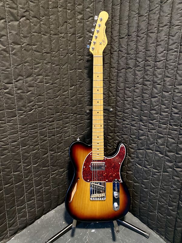 G&L ASAT Classic Bluesboy Semi-Hollow 2024 - 3 Tone Sunburst image 1