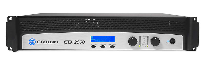 Crown CDi2000 2-Channel, 800w 2,4,8-ohm 70V/140V Commercial Power Amplifier Amp image 1