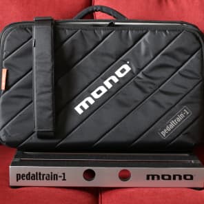 MONO Tour Pedalboard Case with Silver Pedaltrain PT-1 | Reverb