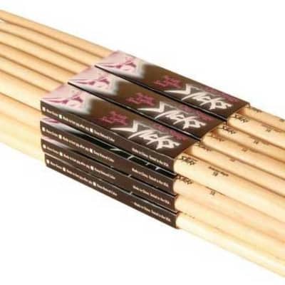On-Stage Stands MW5A 12 Pairs of 5A Wood Tip Maple Drumsticks image 1