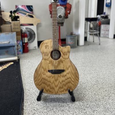 Luna Gypsy Quilt Ash Acoustic-Electric Natural for sale