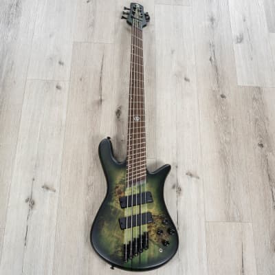 Spector NS Dimension 5 Multi-Scale 5-String Bass, Wenge, Haunted Moss Matte image 3