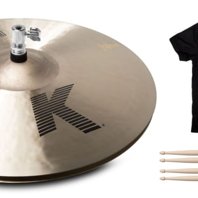 Zildjian K Sweet 16" HiHat Pair Traditional Finish Cymbals Bundle +Shirt & Sticks Authorized Dealer image 1