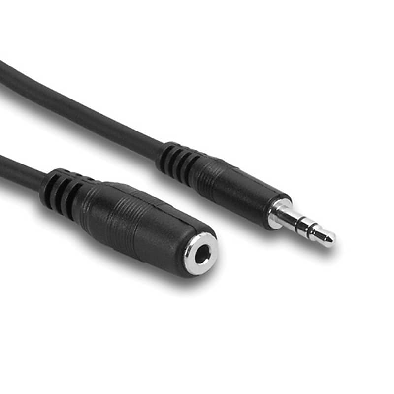 Hosa MHE-125 Headphone Extension Cable, 3.5 mm TRS to Same, 25 ft image 1