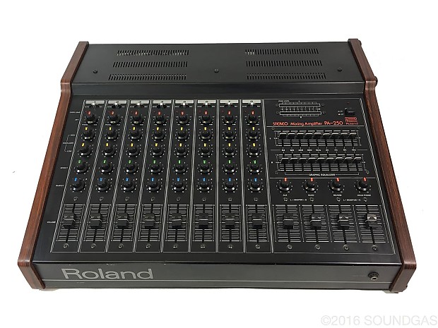 【希少】Roland mixing amplitier モデル:PA-250 Roland PA.250 Stereo Mixer | Reverb