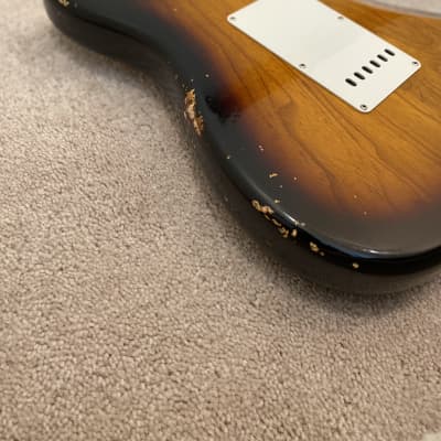 Fender Custom Shop Namm 2019 LTD - 1955 Relic Stratocaster - 2 Tone Sunburst - (Mint!) (Pre-owned) image 11