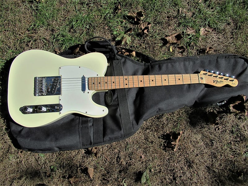 Fender Telecaster Guitar, 1994, Mexico, White, Original, Gig Bag, Clean