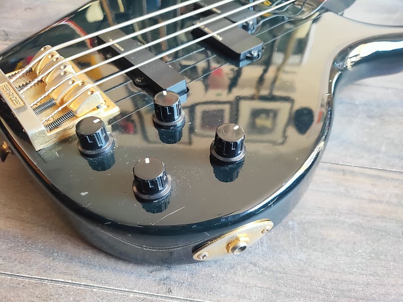 1990's Fernandes Japan FRB-65 Revolver Active Bass (Black) | Reverb