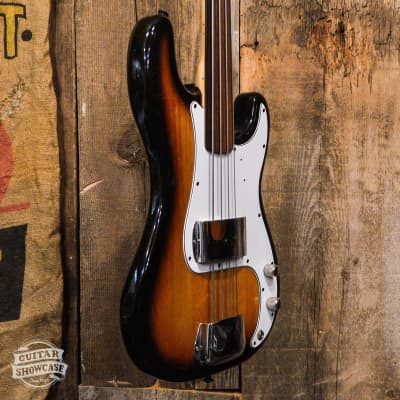 Fender Precision Bass Fretless with Rosewood Fingerboard 1978 - Sunburst image 3