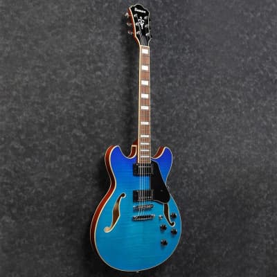 Ibanez AS Artcore AS73FM Semi-Hollow Body Electric Guitar (Azure Blue) (Hollywood, CA) image 5