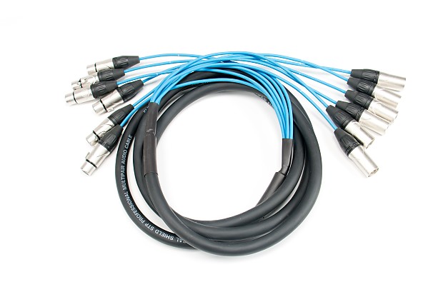 Elite Core Audio PEX610 6-Channel Fan To Fan XLR Extension Snake Cable - 10' image 1