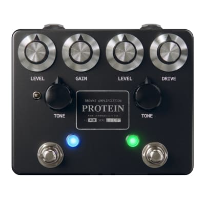 Reverb.com listing, price, conditions, and images for browne-amplification-protein-dual-overdrive-black