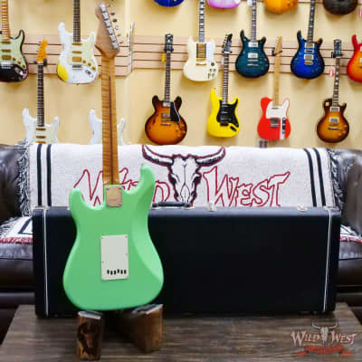 LsL Saticoy One B S Style HSS Roasted Flame Maple Neck Rosewood Fingerboard Surf Green image 9
